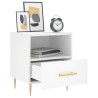 Tables de chevet 2 pcs blanc 40x35x47,5 cm bois d’ingénierie 630646630646