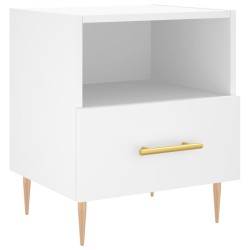 Tables de chevet 2 pcs blanc 40x35x47,5 cm bois d’ingénierie 630646630646