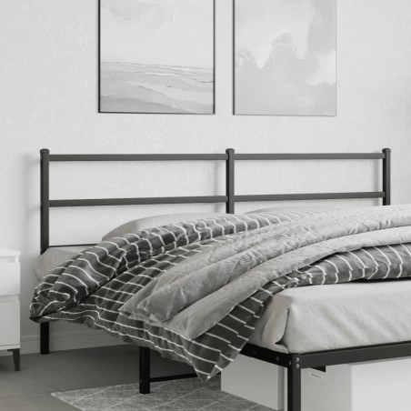  Tête de lit métal noir 193 cm 