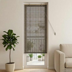 Store enrouleur Gris 50 x 220 cm Bambou 630649630649