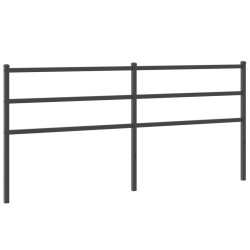  Tête de lit métal noir 193 cm 
