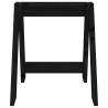 Tabourets lot de 2 noir 40x40x45 cm bois massif de pin 630651630651