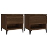 Tables d'appoint 2 pcs Chêne marron 50x46x50 cm Bois ingénierie 630652630652