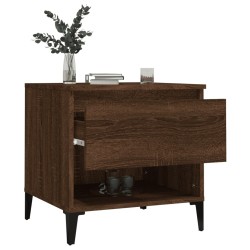 Tables d'appoint 2 pcs Chêne marron 50x46x50 cm Bois ingénierie 630652630652
