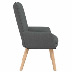 fauteuil Gris foncé 63 x 67 x 94 cm Tissu et contreplaqué 630654630654