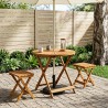 Table de jardin pliante Naturel Ø70 x 75 cm 630655630655