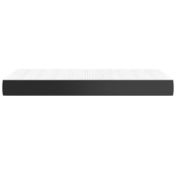 Matelas de lit à ressorts ensachés fermeté moyenne noir 120x190x20cm Similicuir 630657630657