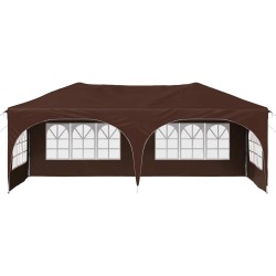 Tente de fête pop-up 575 x 288 x 245 cm Marron Tissu Oxford 630660630660
