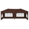 Tente de fête pop-up 575 x 288 x 245 cm Marron Tissu Oxford 630660630660