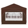 Tente de fête pop-up 575 x 288 x 245 cm Marron Tissu Oxford 630660630660
