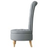 Fauteuil à pantoufle Gris clair 56,5 x 70 x 110 cm tissu 630661630661