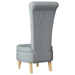Fauteuil à pantoufle Gris clair 56,5 x 70 x 110 cm tissu 630661630661