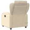 Fauteuil de massage inclinable crème tissu 630663630663