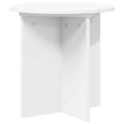 Support de Plante 2 pcs Blanc Ø40 x 40 cm Bois d'ingénierie 630664630664