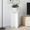 Support de Plante 2 pcs Blanc Ø40 x 60 cm Bois d'ingénierie 630665630665