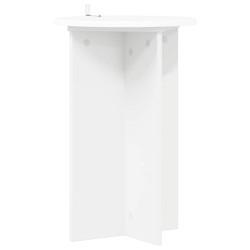 Support de Plante 2 pcs Blanc Ø40 x 60 cm Bois d'ingénierie 630665630665