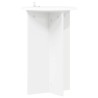 Support de Plante 2 pcs Blanc Ø40 x 60 cm Bois d'ingénierie 630665630665