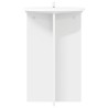 Support de Plante 2 pcs Blanc Ø40 x 60 cm Bois d'ingénierie 630665630665