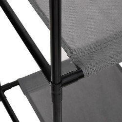 Armoire de rangement 3 tiroirs en tissu Gris 34x34x101 cm Acier 630671630671