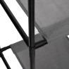 Armoire de rangement 3 tiroirs en tissu Gris 34x34x101 cm Acier 630671630671