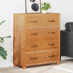 Armoire avec tiroir Marron 80 x 35 x 95 cm Bois de chêne massif 630672630672