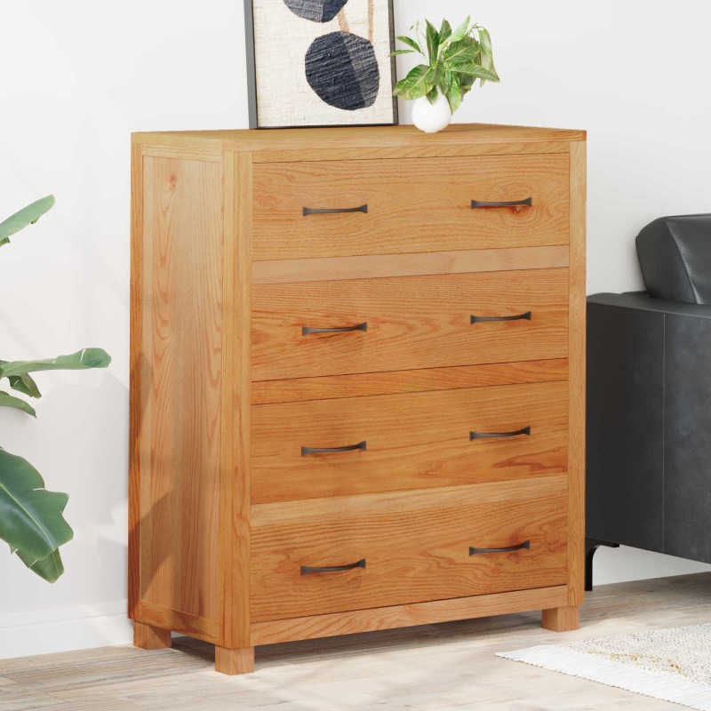 Armoire avec tiroir Marron 80 x 35 x 95 cm Bois de chêne massif 630672630672