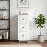 Armoire à tiroirs Blanc 33 x 34,5 x 90 cm Bois d'ingénierie 630673630673