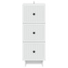 Armoire à tiroirs Blanc 33 x 34,5 x 90 cm Bois d'ingénierie 630673630673