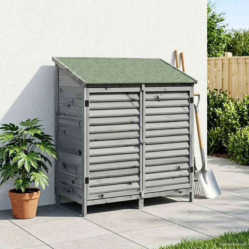 Abri de jardin Gris 106 x 56 x 113,5 cm Bois de Sapin Massif 630676630676