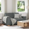 Canapé 2 places Gris foncé 160x78x84 cm Tissu 630678630678