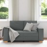 Canapé 2 places Gris foncé 160x78x84 cm Tissu 630678630678