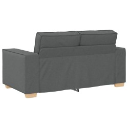Canapé 2 places Gris foncé 160x78x84 cm Tissu 630678630678