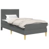 Cadre de lit Gris foncé 100 x 200 cm Polyester 630680630680