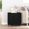 Cabinet roulant Chêne noir 45 x 38 x 54 cm Bois d'ingénierie 630681630681