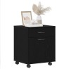 Cabinet roulant Chêne noir 45 x 38 x 54 cm Bois d'ingénierie 630681630681
