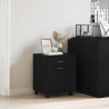 Cabinet roulant Chêne noir 45 x 38 x 54 cm Bois d'ingénierie 630681630681