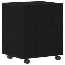 Cabinet roulant Chêne noir 45 x 38 x 54 cm Bois d'ingénierie 630681630681
