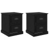 Cabinet de chevet 2 pcs Chêne noir 39 x 39 x 47.5 cm 630682630682