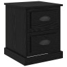 Cabinet de chevet 2 pcs Chêne noir 39 x 39 x 47.5 cm 630682630682