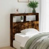 Armoire tête de lit avec LED chêne fumé 100x17x102 cm 630688630688
