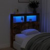 Armoire tête de lit avec LED chêne fumé 100x17x102 cm 630688630688