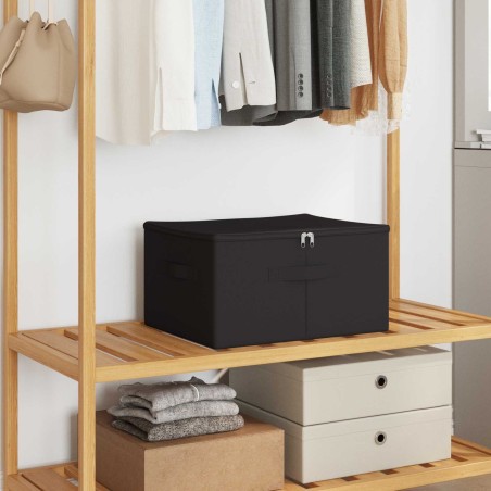 Boîte de rangement Anthracite 43 x 34 x 23 cm Tissu intissé 630690630690
