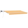 Auvent rétractable Sable 500 × 300 cm Tissu et Aluminium 630694630694