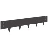 Bordure de Pelouse 10 pcs 100 x 20 cm Acier Noir 630699630699