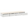 Tiroirs de lit Blanc 135 x 36,5 x 16,5 cm Bois d'ingénierie 630700630700