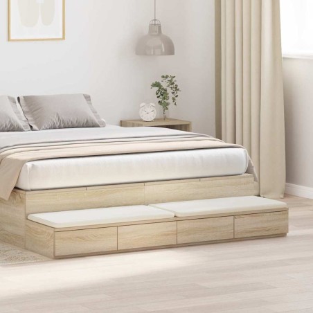Tiroirs de lit avec tiroir Chêne Sonoma 135 x 36,5 x 16,5 cm 630704630704