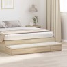 Tiroirs de lit avec tiroir Chêne Sonoma 135 x 36,5 x 16,5 cm 630704630704