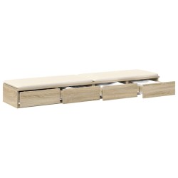 Tiroirs de lit avec tiroir Chêne Sonoma 135 x 36,5 x 16,5 cm 630704630704