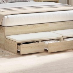 Tiroirs de lit avec tiroir Chêne Sonoma 135 x 36,5 x 16,5 cm 630704630704