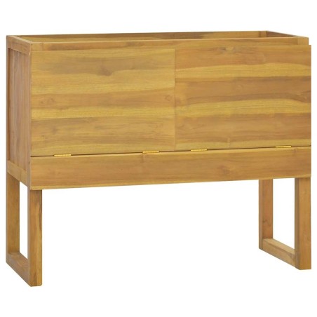 Armoire de salle de bain 90x40x75,5 cm bois de teck solide 630707630707